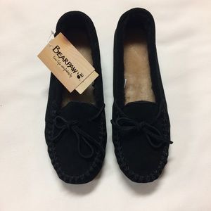 Suede and Sheepskin Moccasins
